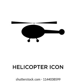 Helicopter icon vector isolated on white background for your web and mobile app design, Helicopter logo concept