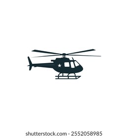 Ícone de helicóptero Design de logotipo vetorial.