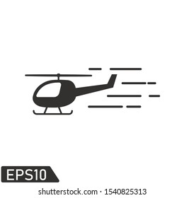 helicopter icon vector logo template