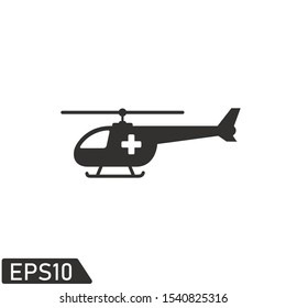 helicopter icon vector logo template