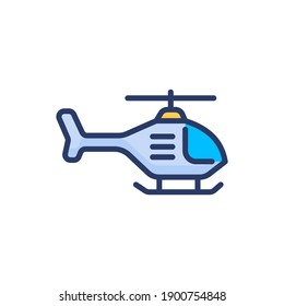 helicopter icon in vector. Logotype