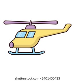 Helicopter icon vector on trendy design