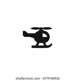 Helicopter icon vector on a white background