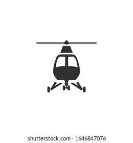 helicopter Icon vector sign isolated for graphic and web design. helicopter symbol template color editable on white background.