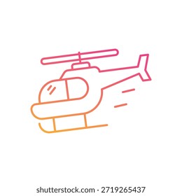 Icono de helicóptero Vector ilustración de stock