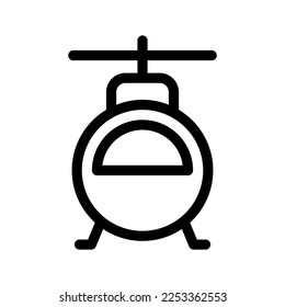 Helicopter Icon Vector Symbol Design Illustration