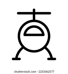 Helicopter Icon Vector Symbol Design Illustration