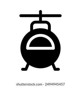 Helicopter Icon Vector Symbol Design Illustration