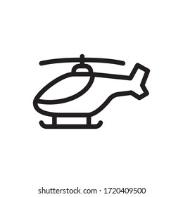 helicopter icon vector symbol template