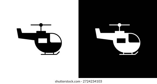 Symbol für Hubschrauber. Vektorvorlage. Konzept Icon flaches Design.