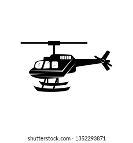Helicopter icon vector. Trendy flat design style on white background.