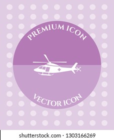 Helicopter Icon for Web, Applications, Software & Graphic Designs.