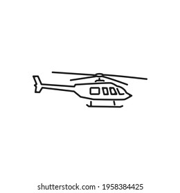 helicopter icon . web icon set .vector illustration