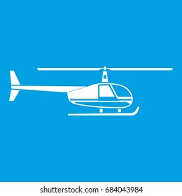 Helicopter icon white