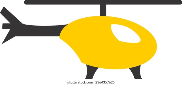 helicopter icon yellow color image