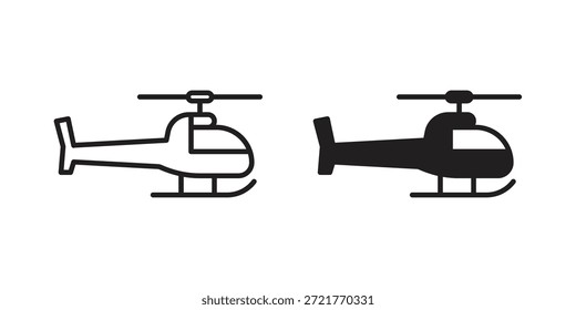 Ícone de helicóptero para o design do seu site, logotipo, app, UI. EPS10