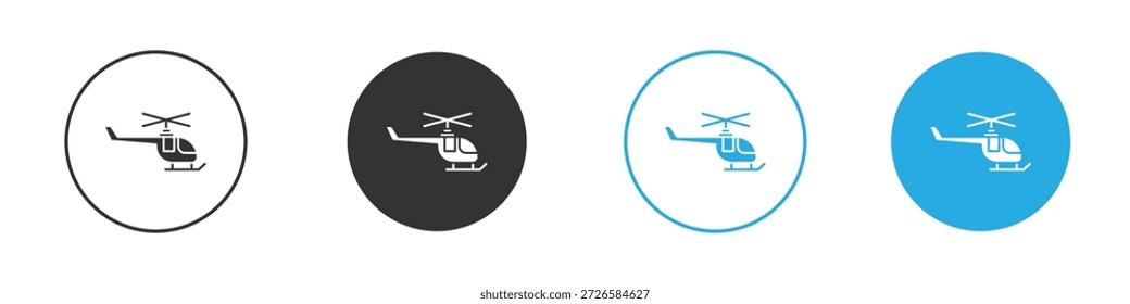 Helikopter-Icons, für mobiles Konzept und Webdesign. Vektorgrafik. EPS10