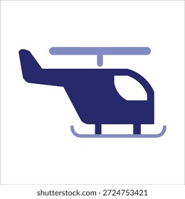 Helikoptersymbole. einfarbiger Vektor