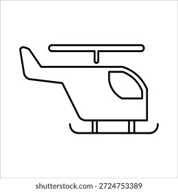 Helikoptersymbole. einfacher Zeilenvektor