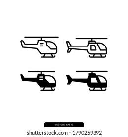 Helicopter Icons Vector Illustration Logo Template