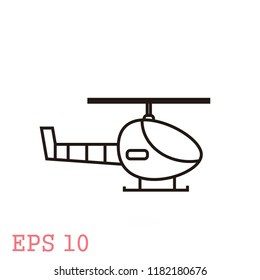 helicopter icon,vector illustration