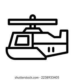 Helicopter illustration vector and logo Icon Army weapon icon perfect. Icon sign from modern collection for mobile concept and web apps design.