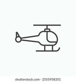 Helicopter isolated icon. vector illustration.