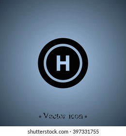 Helicopter landing pad. 