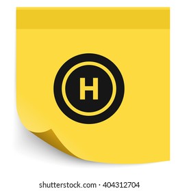 Helicopter landing pad. 