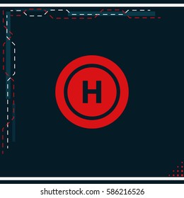 Helicopter landing pad.
