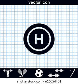 Helicopter landing pad.