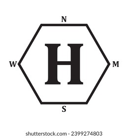 Helicopter Landing Pad icon vector illustration logo design