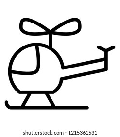 Helicopter line icon design 