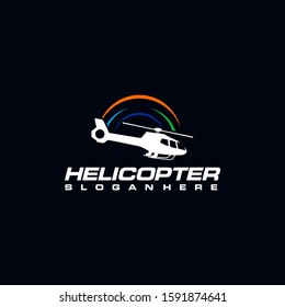 Helicopter Logo Design Vector Template Stock Vector (Royalty Free ...