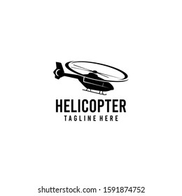 Helicopter Logo Design Vector Template