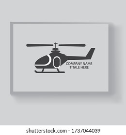 Helicopter logo template vector  Elements Template EPS