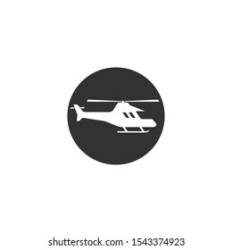 Helicopter logo vector icon illustration design 