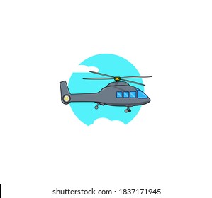 helicopter logo vector illustration design