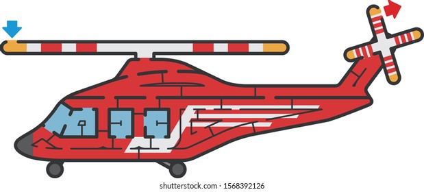 Helicopter maze. It is suitable for brain training.