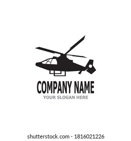Plantilla de vector del logotipo militar de helicópteros