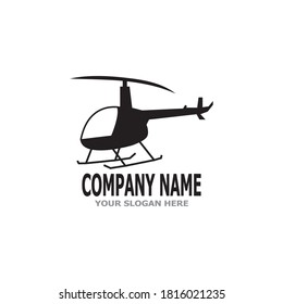 Helicopter military logo vector template