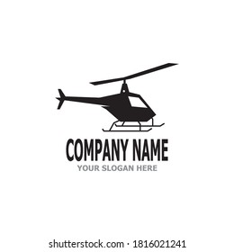 Plantilla de vector del logotipo militar de helicópteros