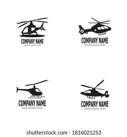 Plantilla de vector del logotipo militar de helicópteros
