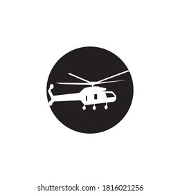 Helicopter military logo vector template