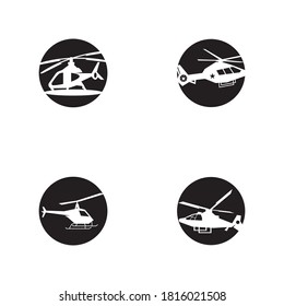 Plantilla de vector del logotipo militar de helicópteros