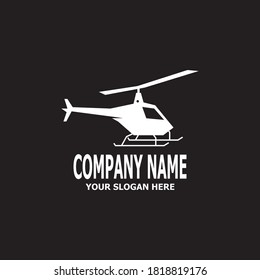 Helicopter military logo vector template