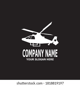 Plantilla de vector del logotipo militar de helicópteros