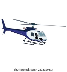 módulo de diseño moderno de ilustración vectorial de helicóptero