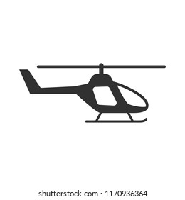 Helicopter. monochrome icon