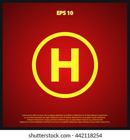 helicopter pad icon